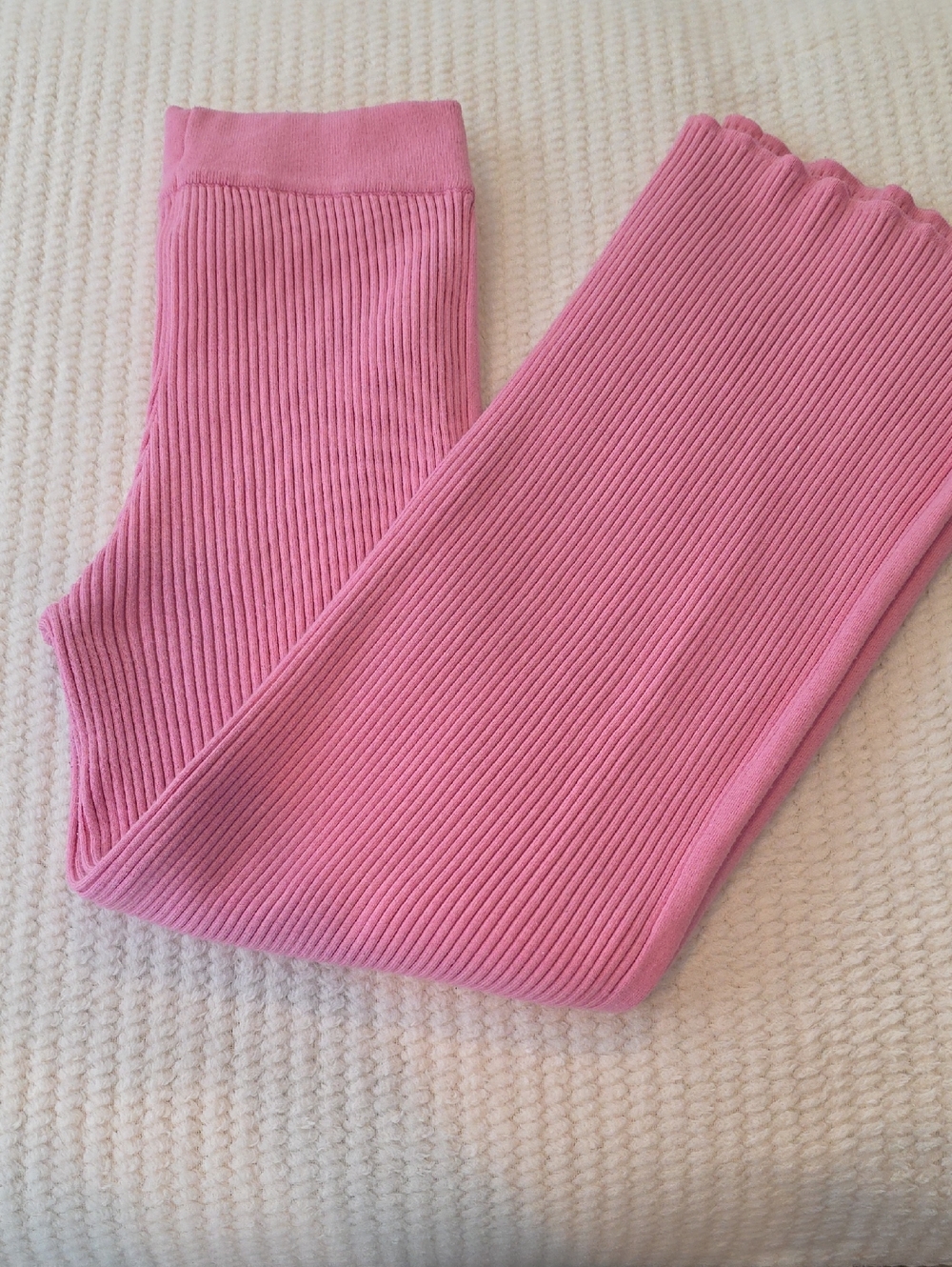 Aerie Pink Ribbed Knit Pants Perfect for cooler days 🍂